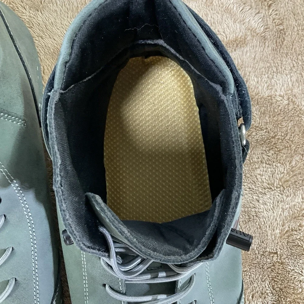 LDECK Mens 43 Mid Top Driving Shoes Slate Green Nubuck Style Sneakers Casual